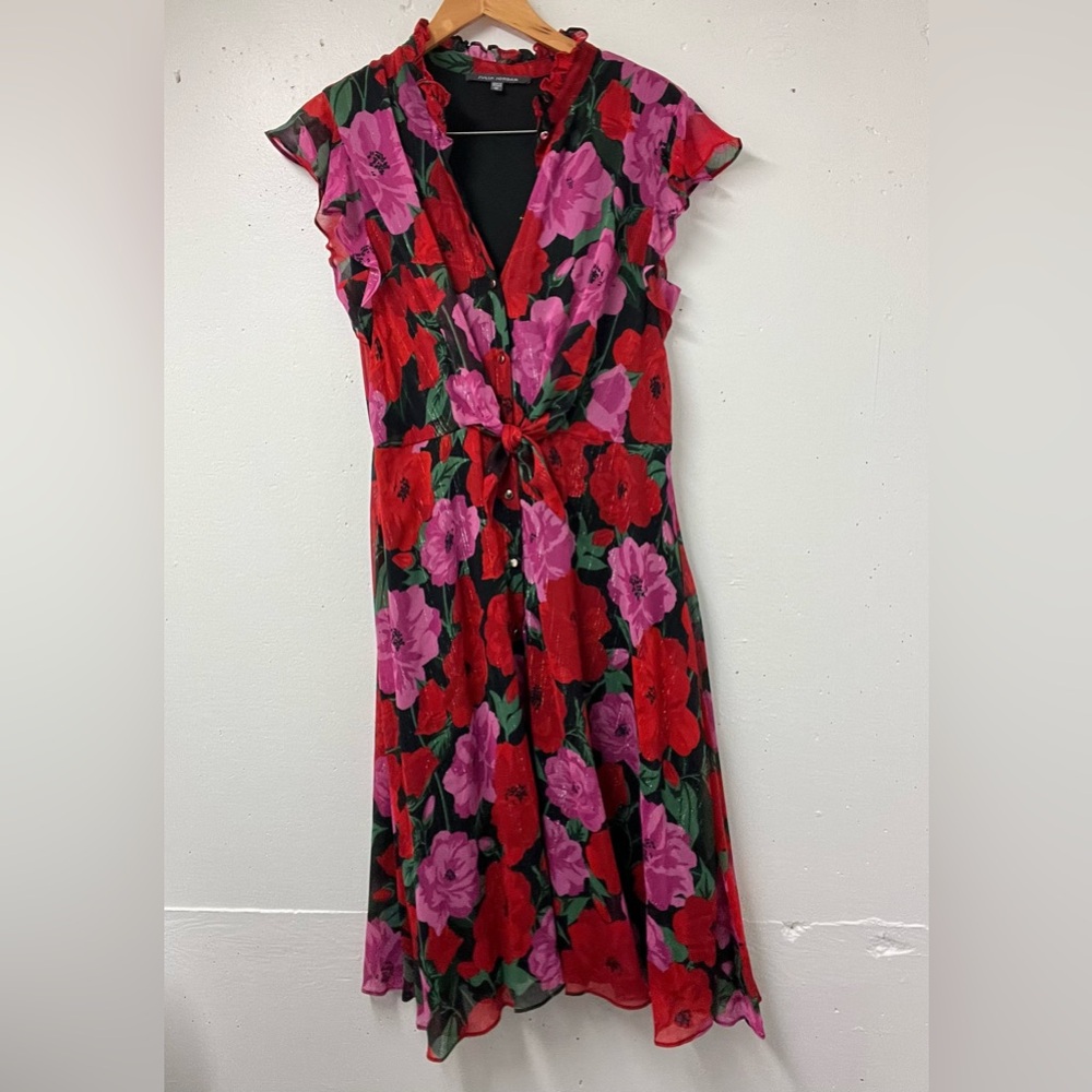 Julia Jordan Floral Midi Dress – Size 12